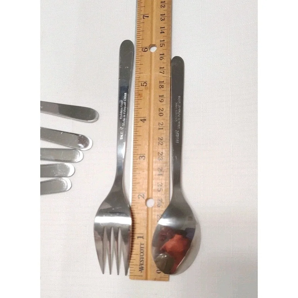 IKEA Stainless Steel Flatware 3 Forks & 4 Spoons 6